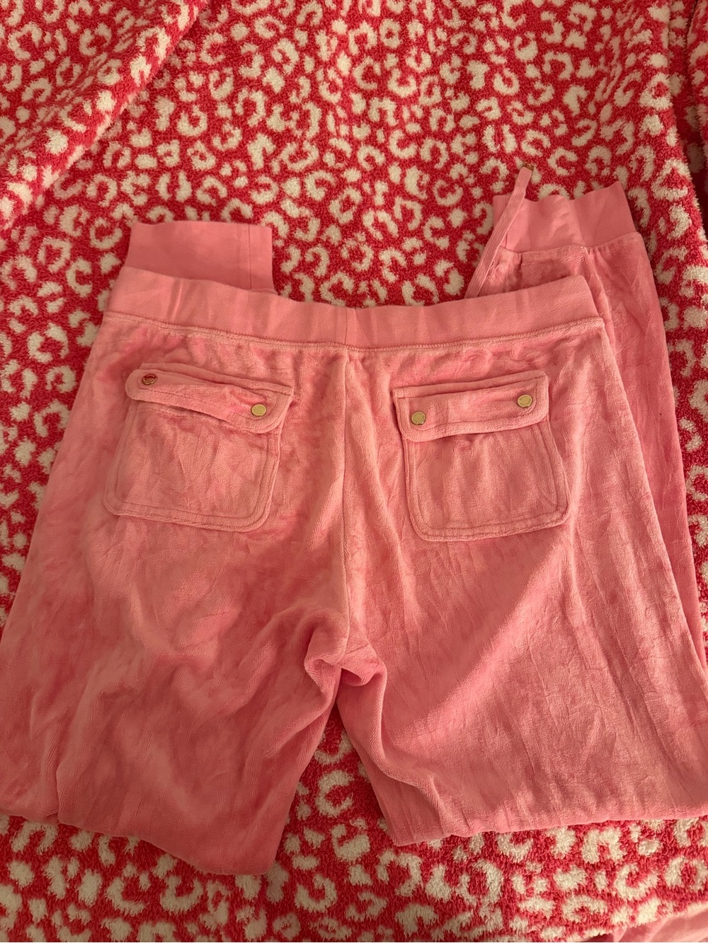 Juicy Couture Pink Velour Lounge Jogger Pants - Picture 3 of 3